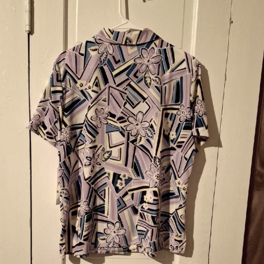 Alfred Dunner Abstract Pattern Blouse - Picture 3 of 4